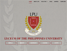 Tablet Screenshot of lpu.edu.ph
